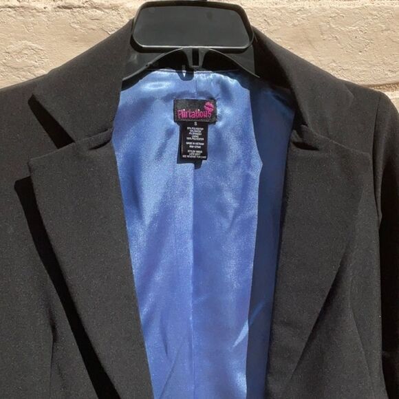Flirtatious Black Suit Jacket, Size-S - Picture 2 of 4
